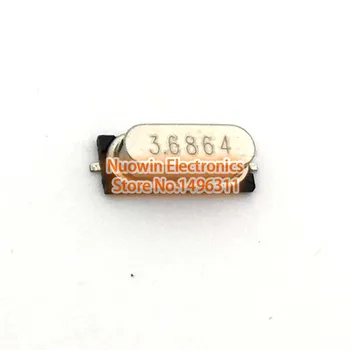 

50pcs smd hc-49s 3.6864MHz 20ppm 20pF quartz resonator crystal