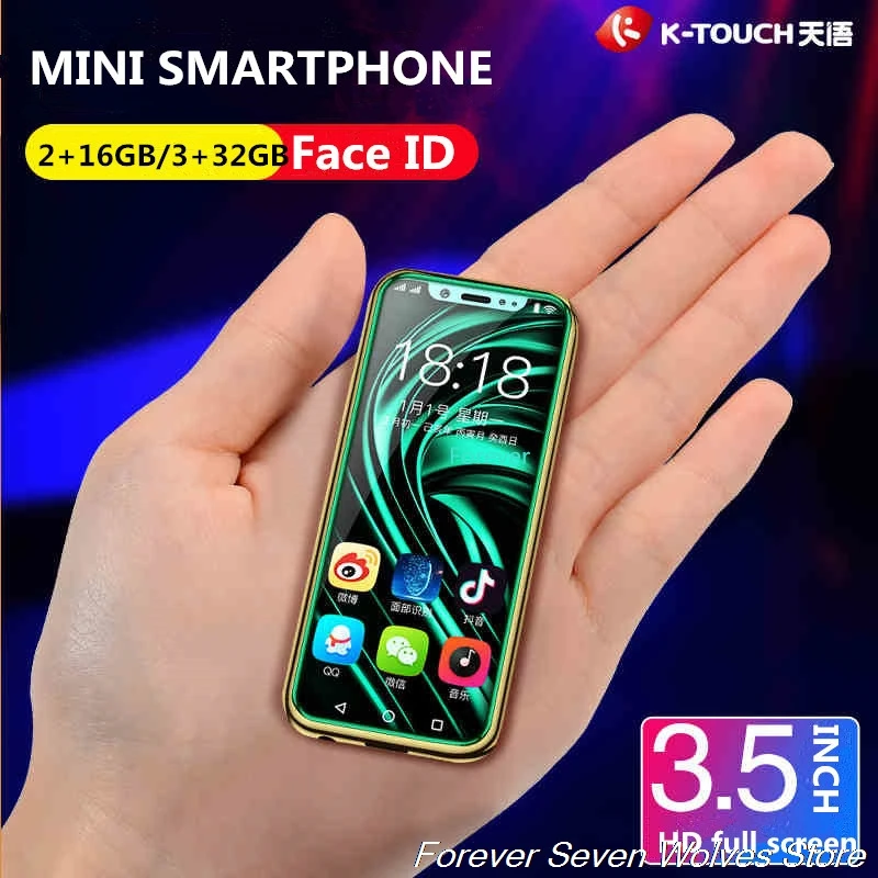  3GB Ram 32GB Rom Android 6.0 Mini 4G SmartPhone K-TOUCH I9 Face ID Telefone Dual SIM Mobile Phone