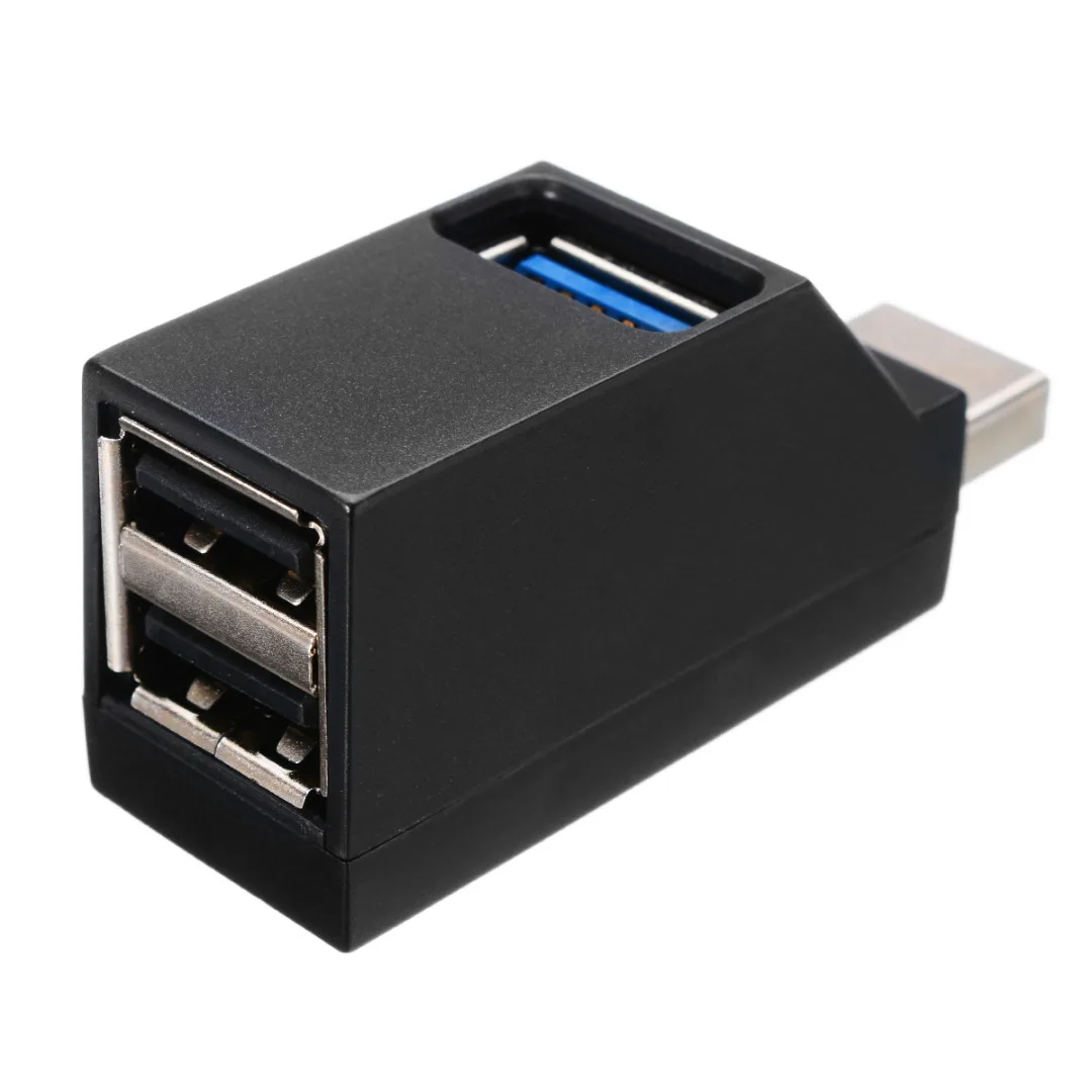 Universal Mini 3 Ports USB 3.0 Hub Hub High Speed Data Transfer Splitter Box Portable USB 3.0 Hub Adapter For PC Laptop MacBook