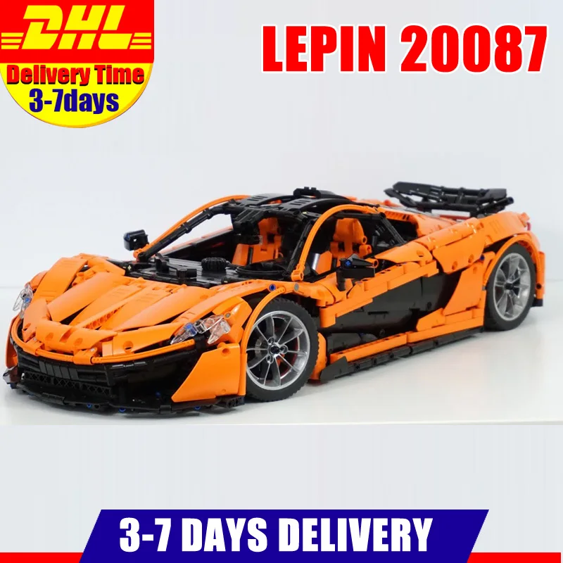 LEPIN Technic 20087 20001 20001B 20086 Sports Race Car Model Building Kits Blocks Bricks Toy Compatible 42083 42056 MOC-16915