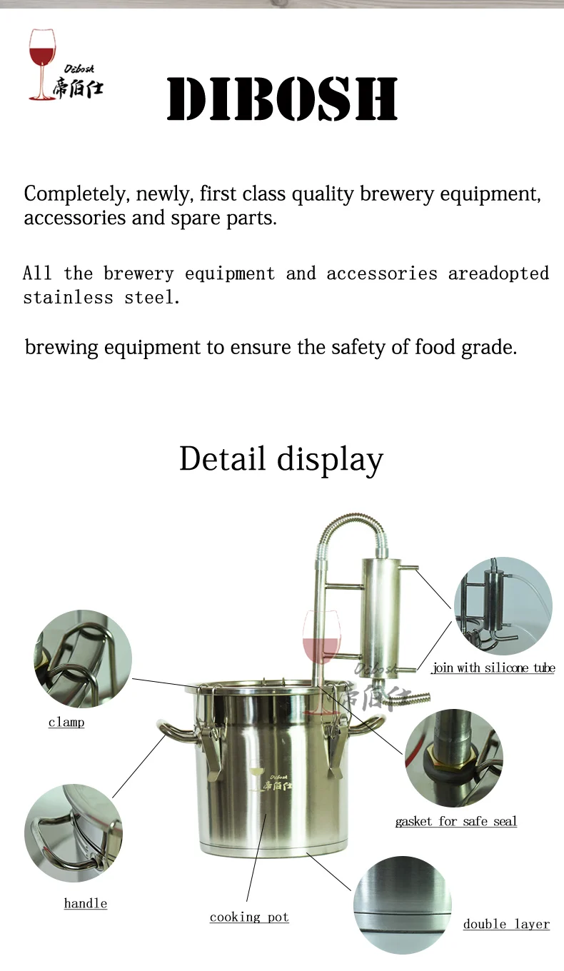 Горячее Красное вино дистиллятор бытовой СВЧ газ двойного назначения дистиллятор пивоварения инструменты Пиво Вино бренди водка ПИВОВАРЕНИЕ оборудование