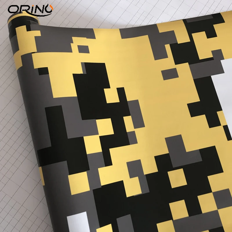 Yellow Digital Vinyl Film Wrap-4