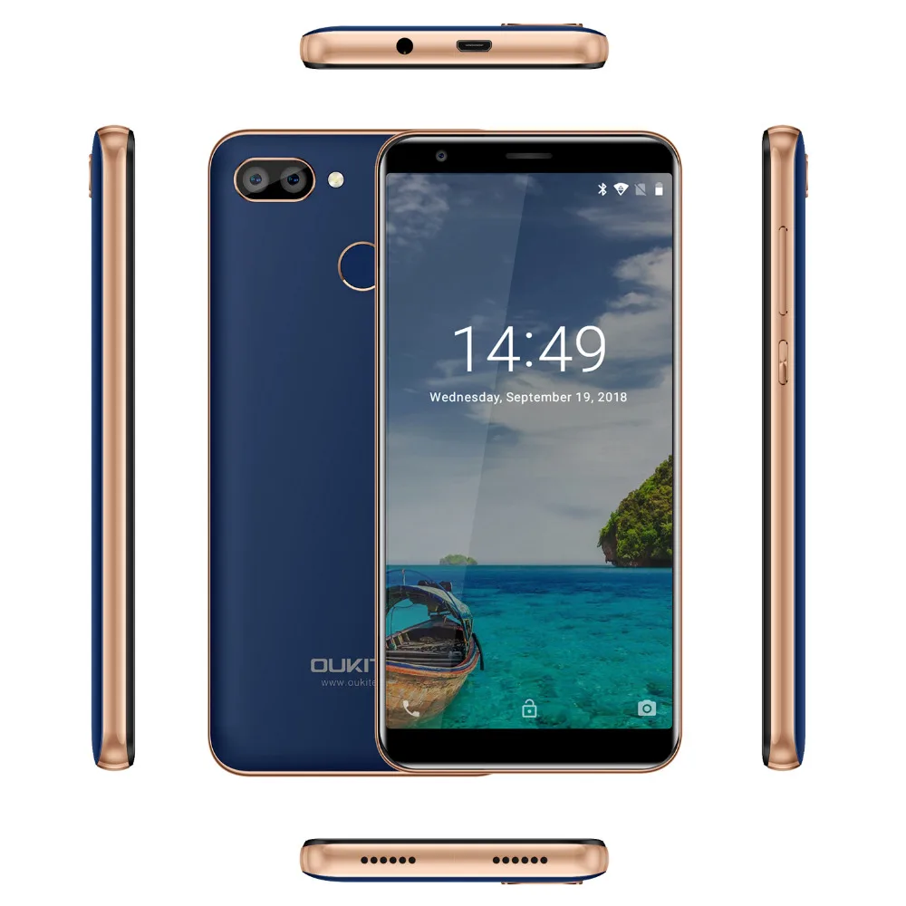 OUKITEL C11 Pro 4G мобильный телефон с функцией 5 дюймов 18:9 Дисплей Android 8 1 4 ядра 3g