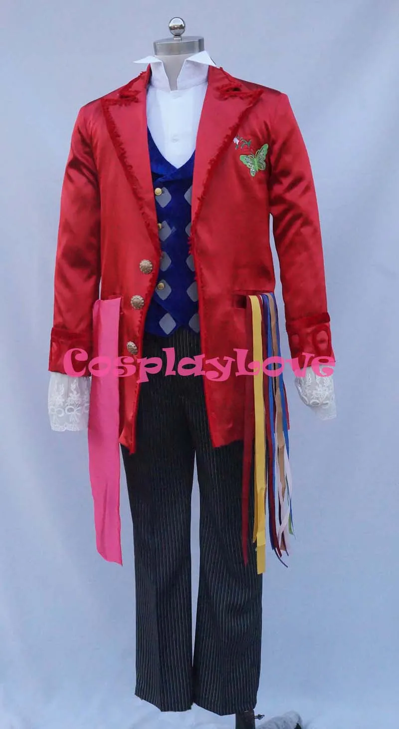 Alice in Wonderland 2 Mad Hatter Cosplay Costume (6)