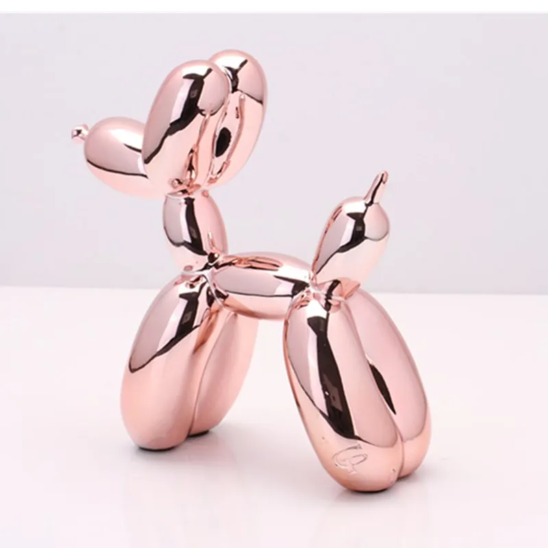 

Jeff Koons Shiny Balloons Dog Statue Animal Dogs Creative Resin Art Sculpture Home Decoration 42CM L3320