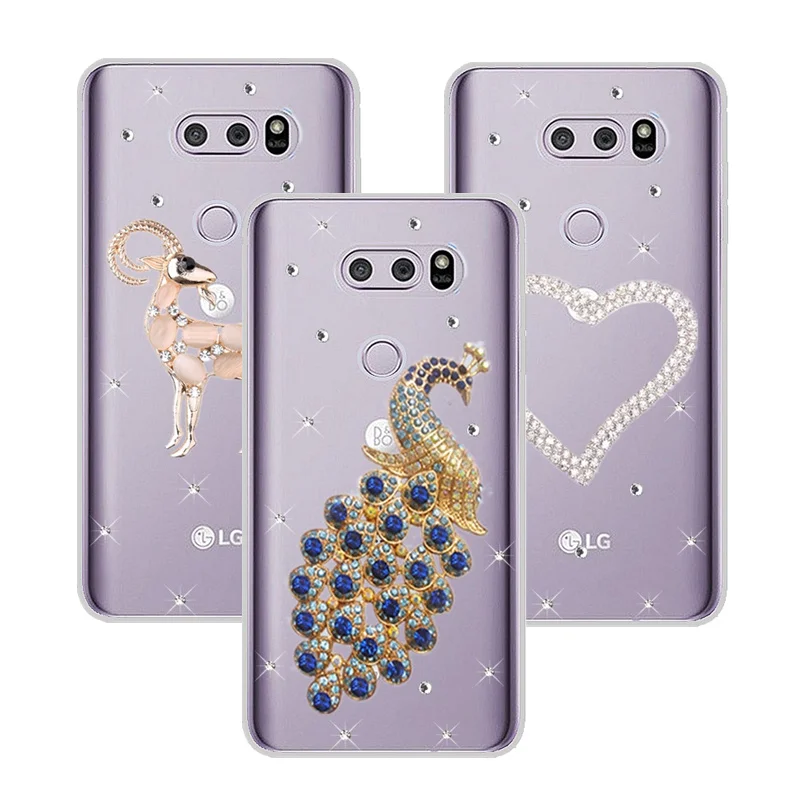 

V30 Plus Bling Rhinestone Case cover for LG V40 ThiQ V20 K8 K10 2018 2017 K4 Q8 Q6 G4 G5 G6 Mini Q60 X Style Power Spirit AKA