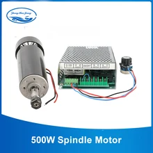Шпиндель с воздушным охлаждением 0,5 кВт ER11 патрон с ЧПУ 500 Вт мотор шпинделя+ регулятор скорости питания для DIY CNC