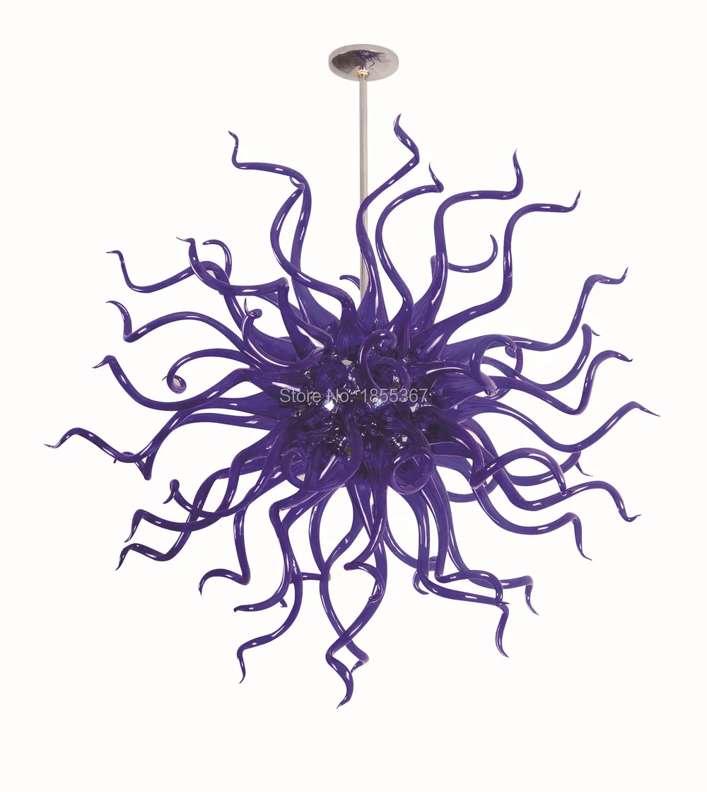 BGC2020-Blue color modern art glass pendant light.jpg