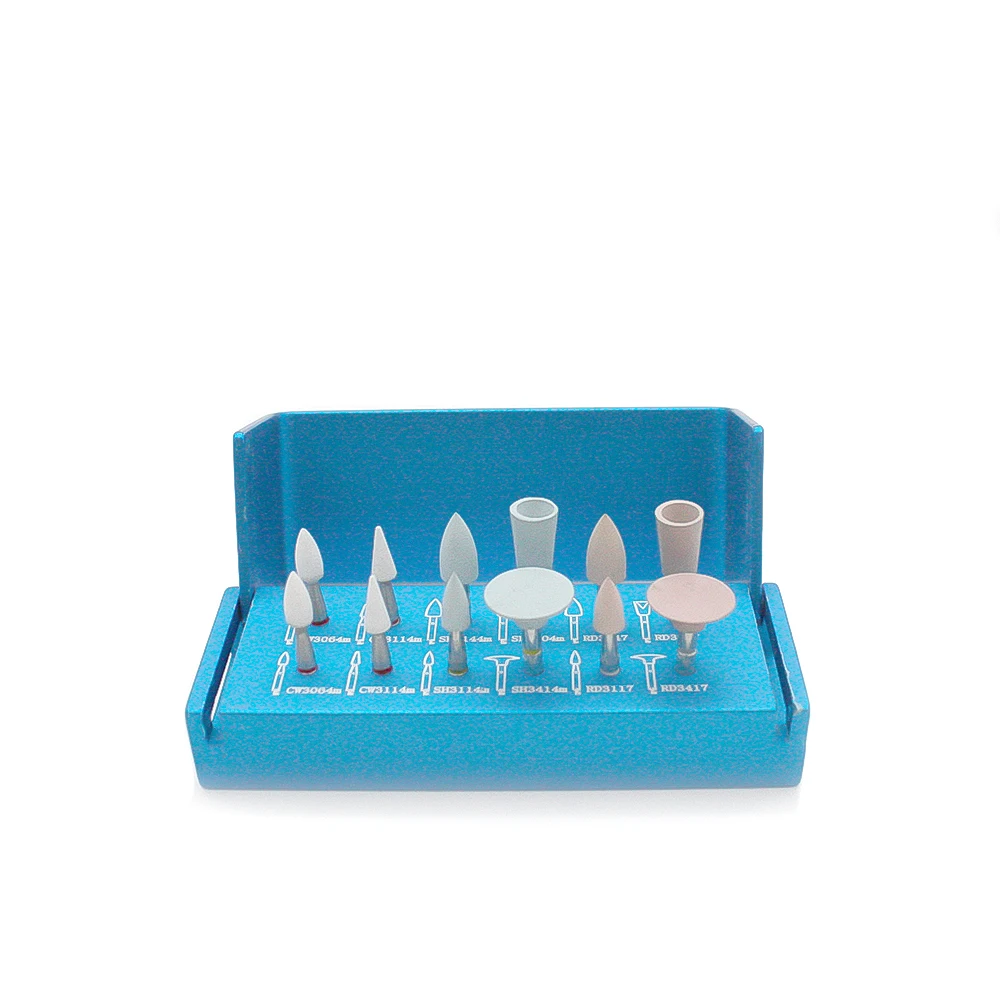 LyncMed 12pcs/set Dental Resin High Gloss Polishing Set Polishing Kit for Composite Resin Oral