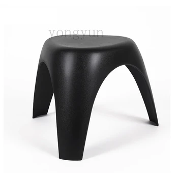 

minimalist molded plastic low picnic l bench stackable stool elephent nose style modern Trunk dining stool dining chairs