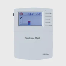 SR1568 солнечная система нагрева воды с 7 датчиками, доступ в Интернет, хранение данных, термостат, функция контроля скорости оборотов