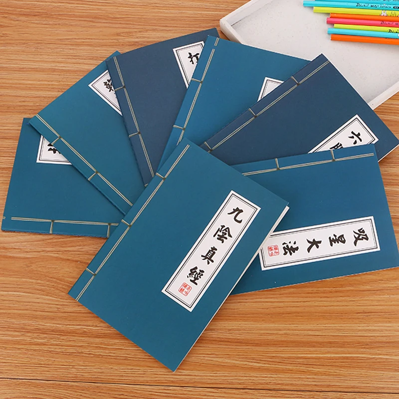 

10PCS Creative Martial Arts Notebook 30 sheets A5 Car Line Large Note Pad Book Handmade Student Stationery Diary Supplies