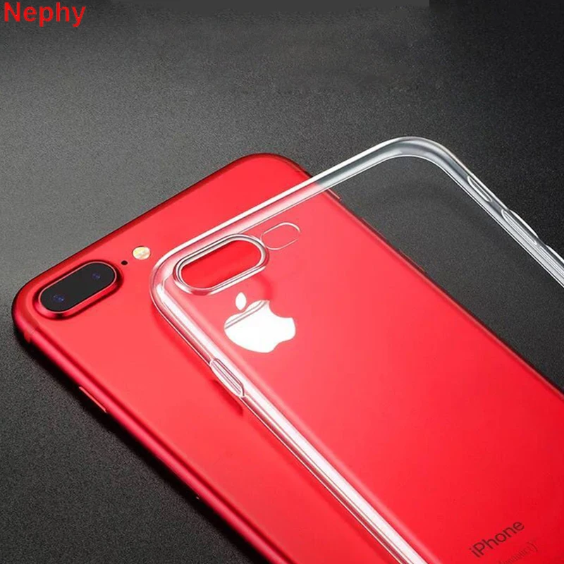 

Nephy Silicone Ultra Thin Soft Cell Phone Case For iPhone 6 s 6S 7 8 Plus 5 5S 5C SE 5SE 4 4S 6Plus 6SPlus 7Plus 8Plus 360 Cover