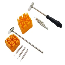 5 шт. Часовщик Смотреть Band Repair Tool Kit булавки удар Молоток-открывалка Remover набор