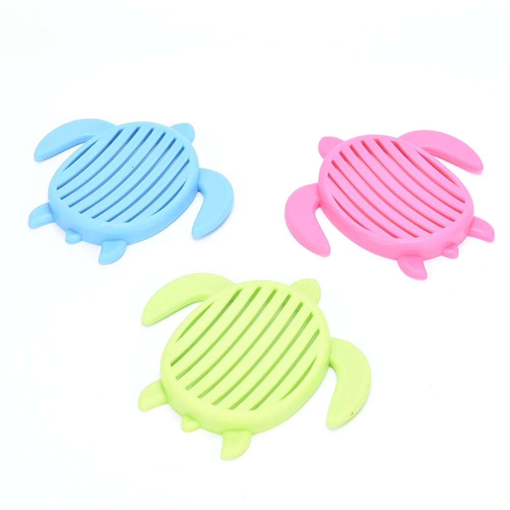 1pcs soap box with Cover bathroom set Soap Dish tortoise shape Plastic Home travel Soap Dishes soap holder