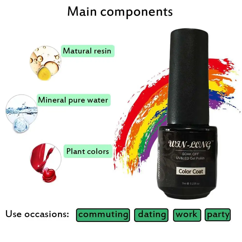 Venalisa Pure Color Series Uv Soak Off  Nail Polish Long Lasting Permanent Nail Art 7ml Gel Polish Varnish Gel Lacquer