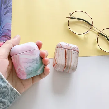 

10Pcs/set Case for Airpod 1 or Airpods 2 Luxury Marble Protective Cover 1:1 Bluetooth Earphone Charge Box Protective Skin
