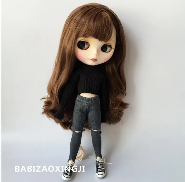 T02 X203 Blyth Кукла одежда 30 см 1/6 куклы аксессуары azone черный свитер с джинсовые брюки 2