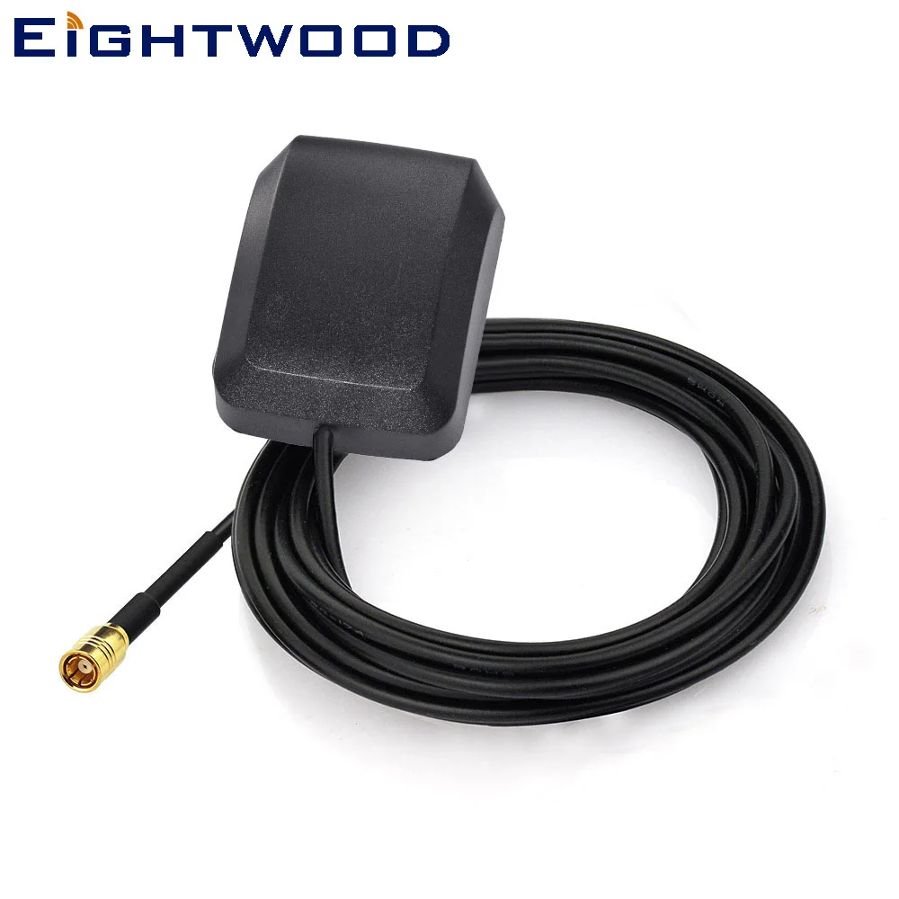 Eightwood Car GPS Active Antenna SMB Plug Connector in GPS Receiver