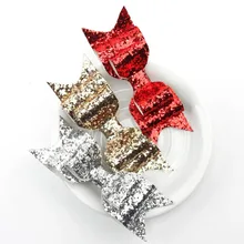 Аксессуары для девушек; модные Блестящие Блестки; большие завязки узлом; 1 шт. заколка для волос; блестящая блестка; повязка на голову