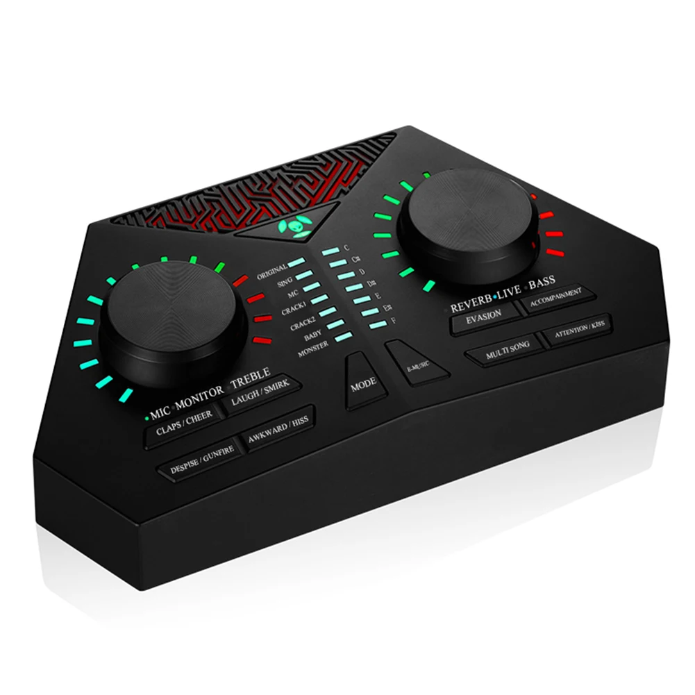 

Max730 Microphone Computer Live Broadcast External Headset Audio Mobile Phone Singing Sound Card USB Cable