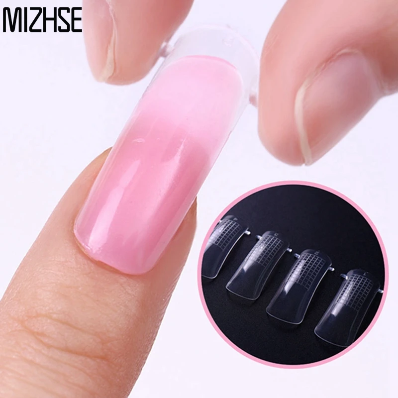 MIZHSE Nails Kit Poly Gel Nail Art 15g Poly Gel Finger Extension Manicure Tips Nails Build Extending Crystal Jelly Gum Polygel