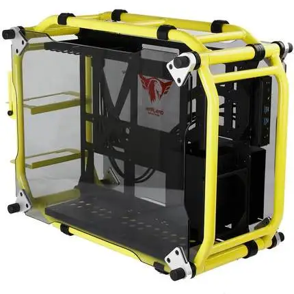 Clearance ATX Gaming Computer PC Case Desktop desk box case gamer Vertical enclosure CPU water cooling Drive Bay Transparent motherboard 5