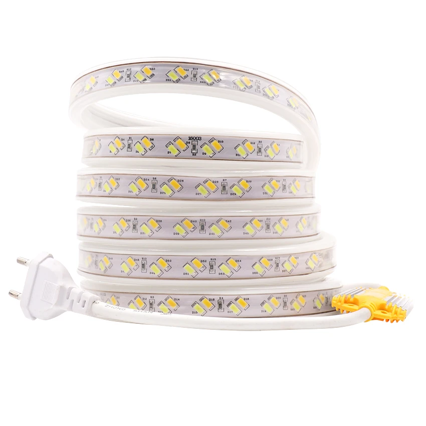 Светодиодная лента с цветовой температурой 220 В 5730 SMD 120LED s/m холодный белый и