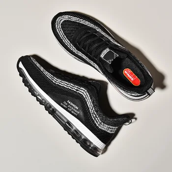 

Breathable Running Shoes For Man Lightweight Stripe Sneakers Outdoor Sports Shoes Comfortable Basket Homme Chaussure size 39-48