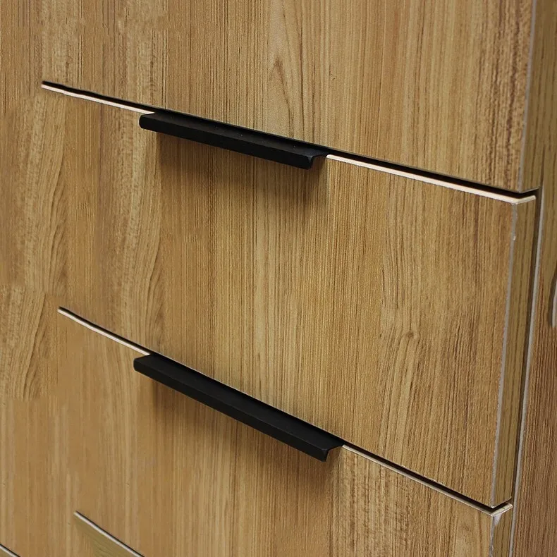 Modern simple door edge handle wardrobe drawer