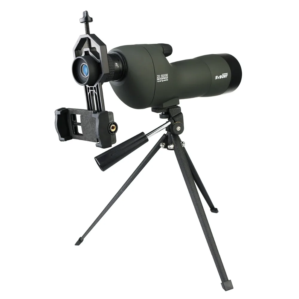 

SVBONY 20-60x60 Spotting Scope Straight Telescope Waterproof Zoom 340mm Focal length BK7 Prism Fully Coated Optical+Tripod