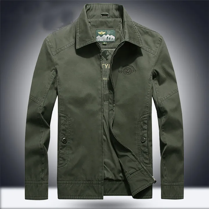Новая весенняя AFS JEEP куртка мужская куртка-бомбер veste homme Тактическая Военная Мужская куртка и пальто размера плюс 4XL - Цвет: 9919-ARMY