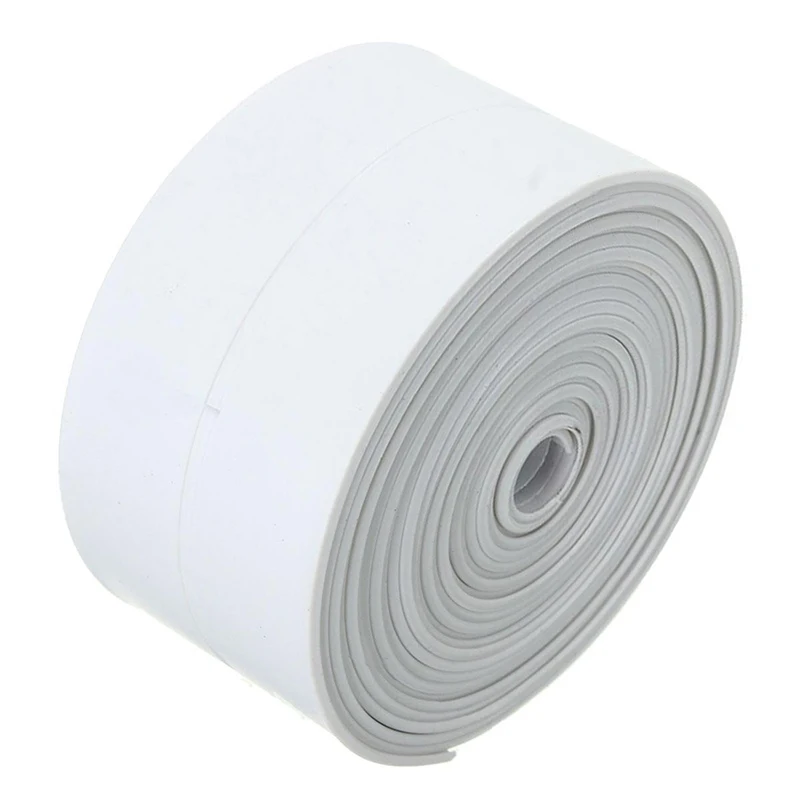 

3.2m*38mm White Bath And Wall Sealing Strip Self Adhesive Tape Sink Basin Edge