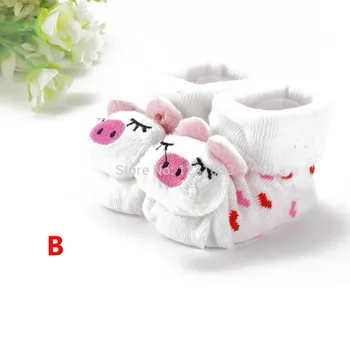 

Kids Baby Unisex Cartoon Socks Cotton Shoes Booties Newborn Animal Boots 0-10M