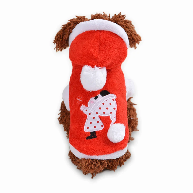 Dog Clothes Winter Christmas Dog Coat Jacket Hoodie Xmas Pet Clothing