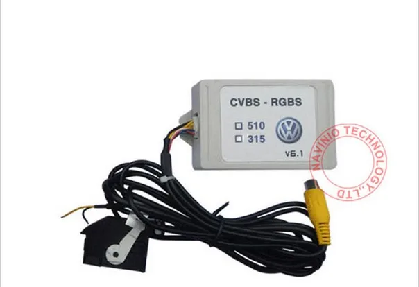 RGB RNS315 RNS 510 RCD 510 коробка CVBS в RGB и AV преобразователь RGB адаптер для VW Passat CC Tiguan OEM откидная камера заднего вида