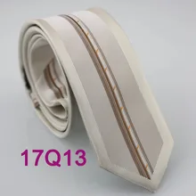 YIBEI Coachella Узкие галстуки с бежевой каймой коричневые вертикальные полосы тканые Cravatta узкие золотые маленькие точки мужской галстук