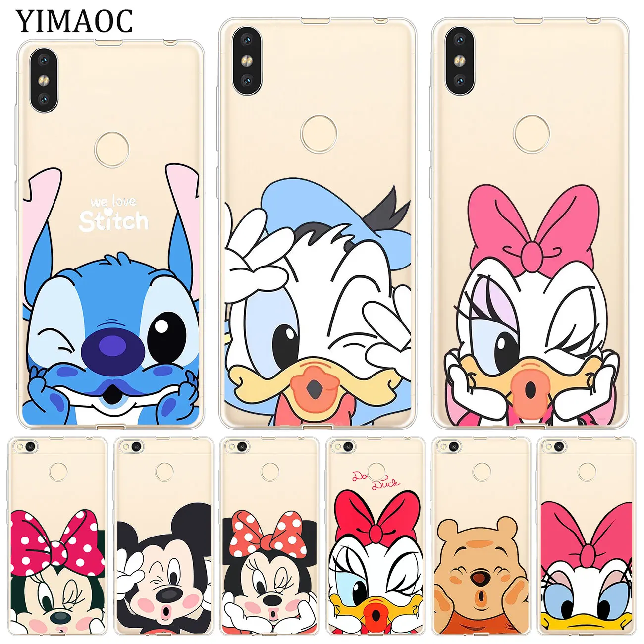 

YIMAOC Cartoon Mickey Mouse lovely Soft Case for Xiaomi Mi 9 9T CC9 CC9E A3 Pro 8 SE A2 Lite A1 MiX 2S MAX 3 pocophone f1 MI9