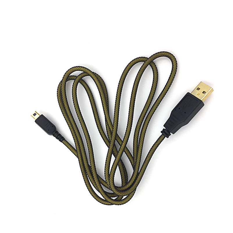 USB Charger Data Cable For Nintend New 3DS XL/ 3DS / DSi / DSi XL / 2DS Sync Power Charger Cord Cable Gold Plated Charging