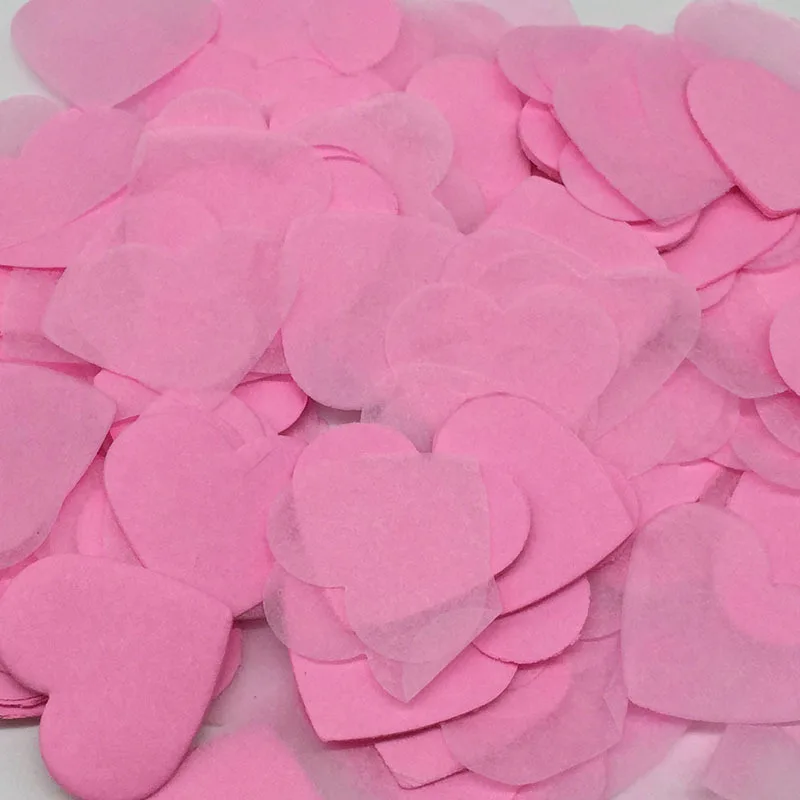 10 г/упак. 2,5 см разноцветная в форме сердца персиковая конфетти тканевая бумага для свадебного украшения стола День Рождения Декоративные 62468 - Цвет: D