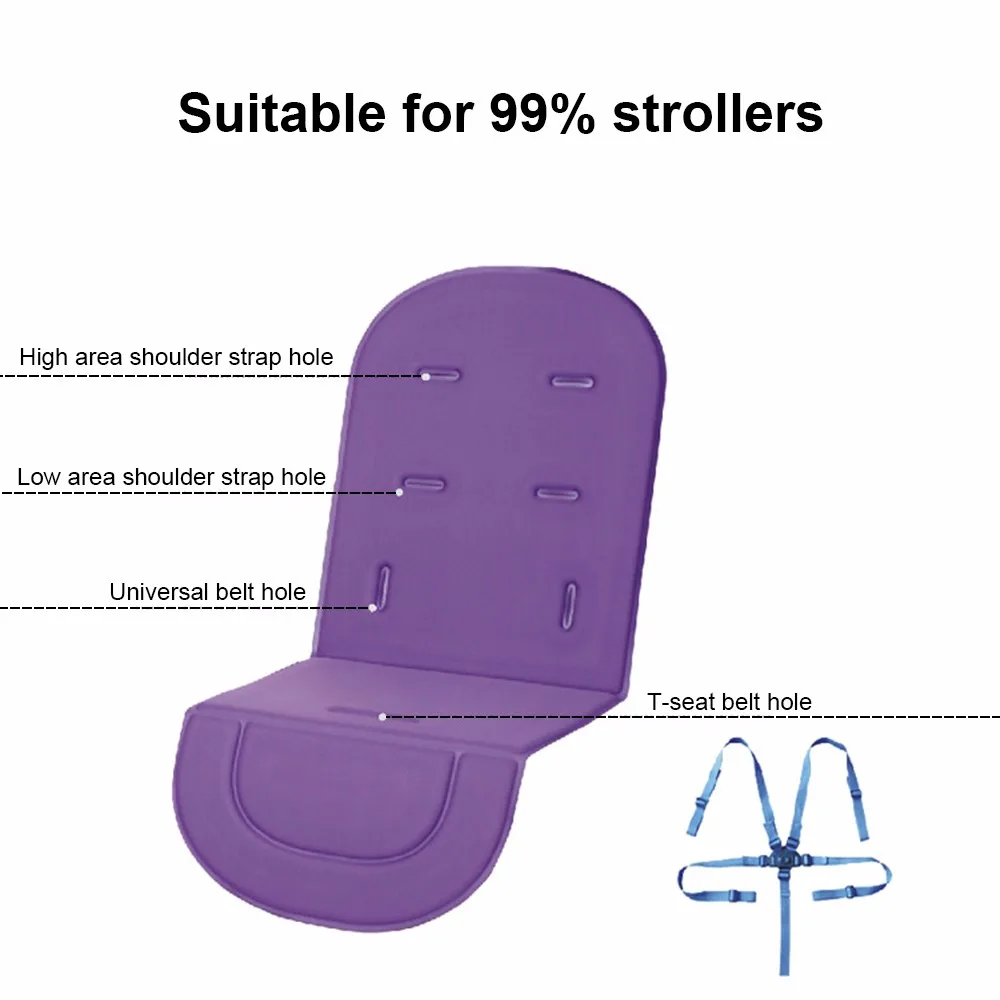 Общий коврик для детской коляски, аксессуары для коляски, подушка для коляски, четыре сезона, мягкая подушка для сиденья, детский коврик для коляски
