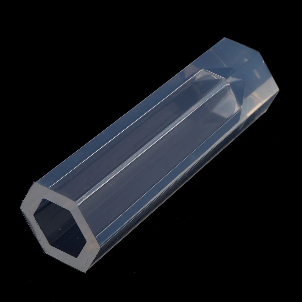 Crystal Shape Silicone Epoxy Resin Casting Mold DIY Pendants Charms Dried Flower Ornament Mould for Jewelry Making Craft 45mm