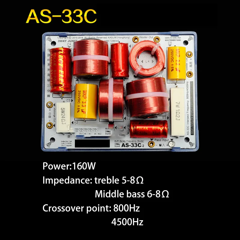 Crossover A 3 Vie Per Diffusori HiFi – 350 W, 4-8 Ohm, 40 Hz-22 KHz, Ideale Per KTV, Stage E Home Audio DIY