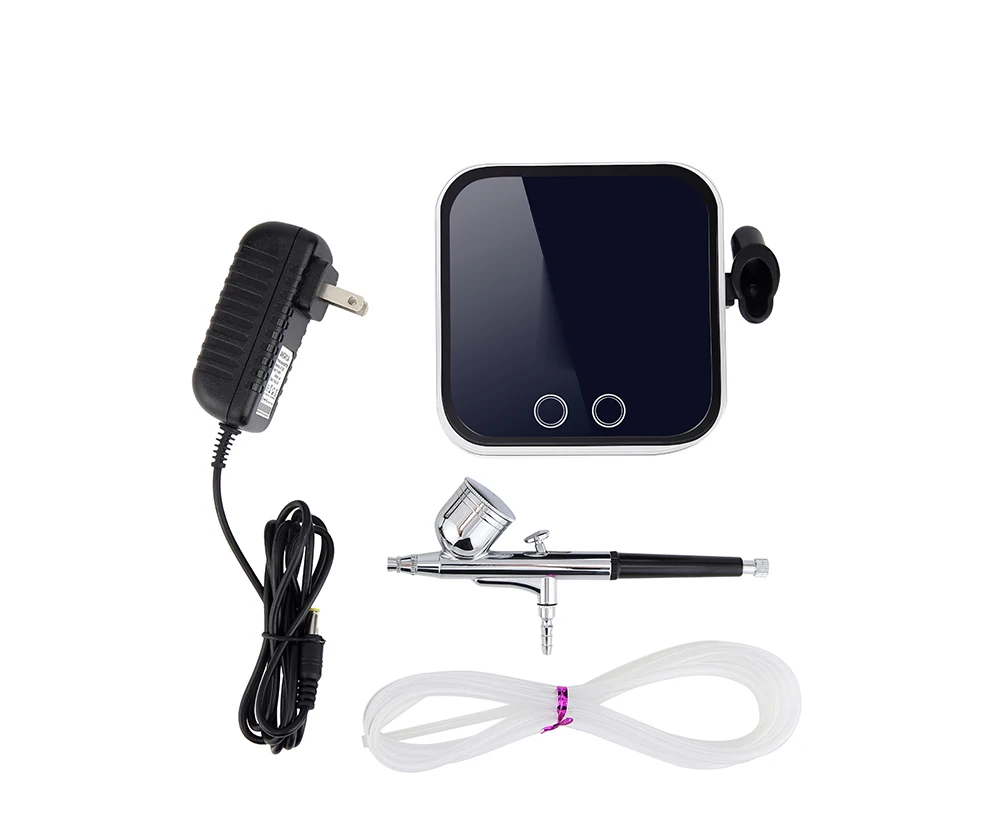 Reabastecimento da Pele Kit de Maquiagem com Compressor Chegada Mais Recente Airbrush 0.3mm Aerográfico Rosto Ferramenta ue - Eua Reino Unido au Plug Padrão Pro 14 High Quality Beleza e saúde