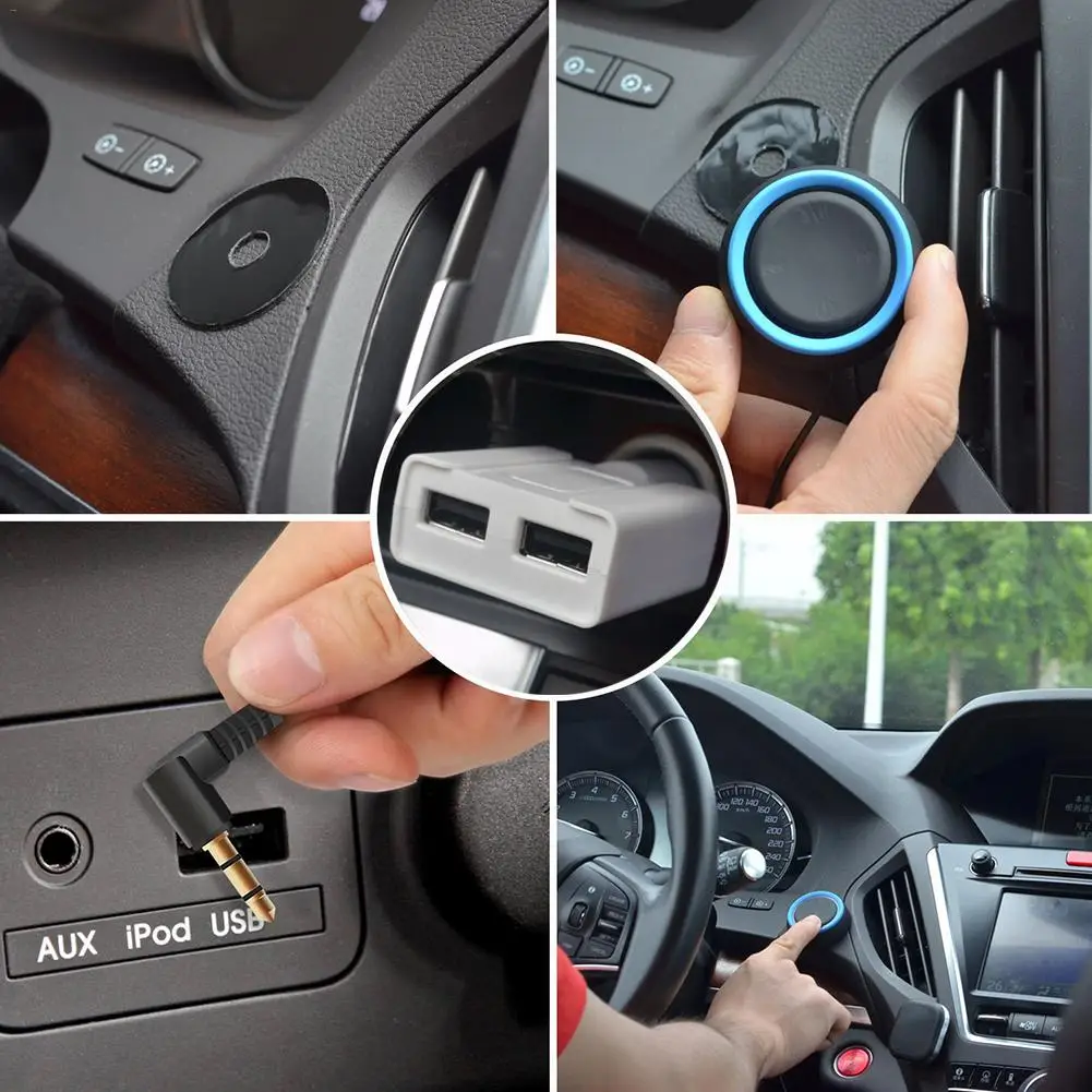 Два в одном Bluetooth 4 0 Hands Free автомобильный адаптер голосовой вызов приемник с 1 для 2