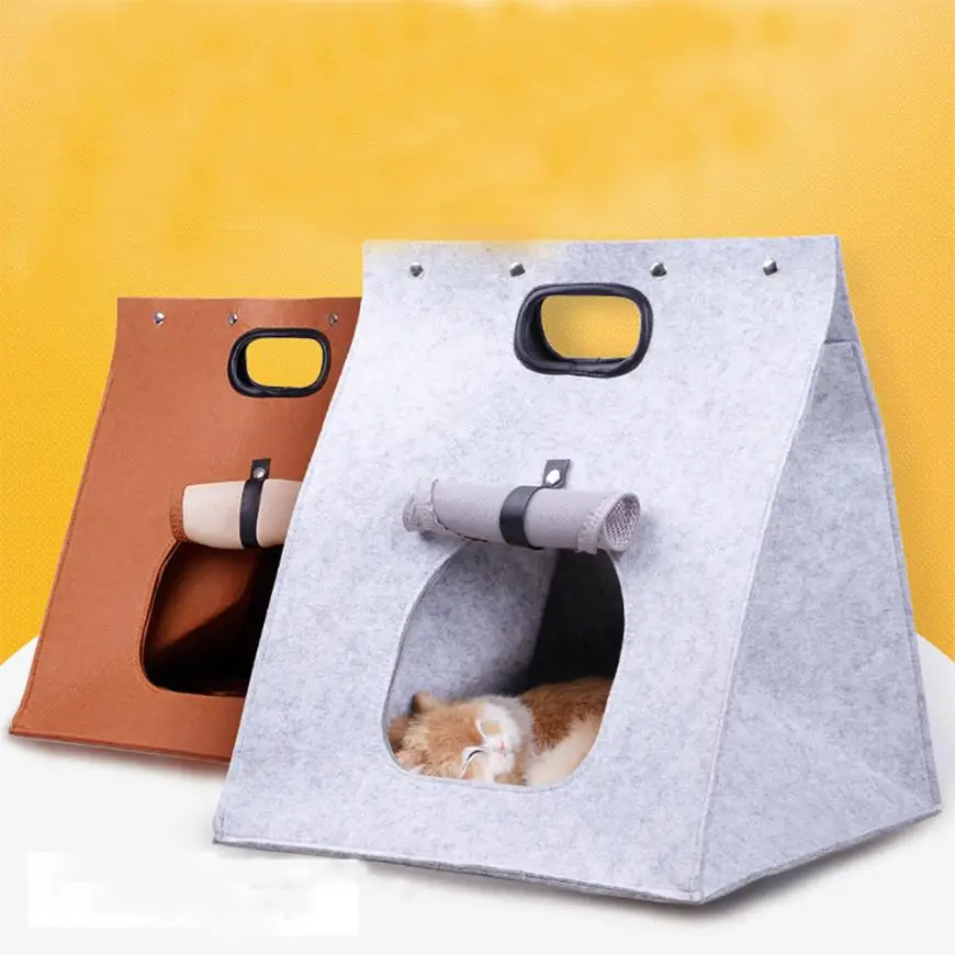

Dog House Pet Dog Warm Foldable Sleeping Hand Wash Bag Bed Dog Kennel Cat Bed Cave Bed For Dogs Cats t124