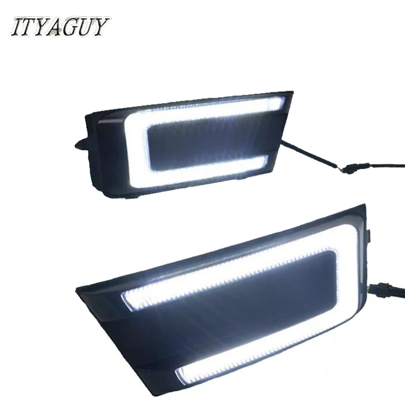 

ITYAGUY New product 2Pcs DRL Daytime Running Lights for Skoda Octavia RS A7 2015 2016 2017 led drl Fog lamp 12V DRL LED