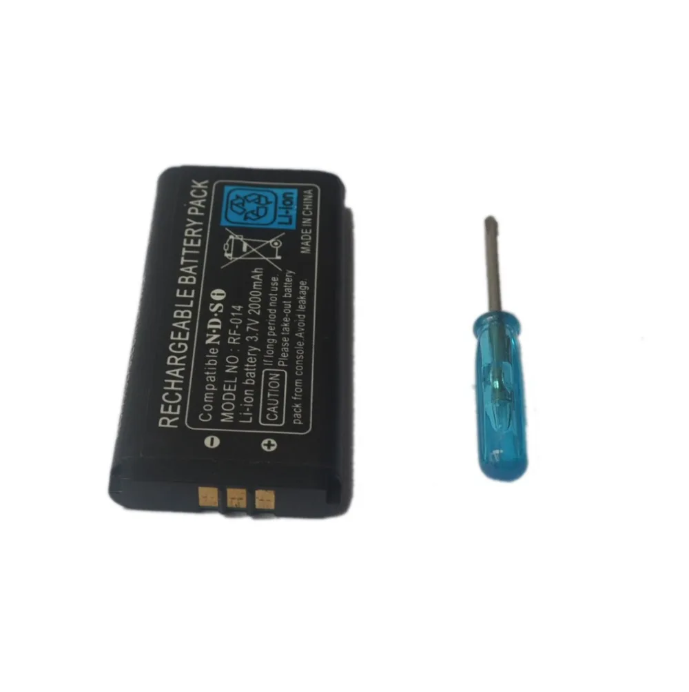 

3.7V 2000mAh Rechargeable Lithium-ion Battery with Free Screwdriver Tool Pack Kit for Nintend DS i ND S i