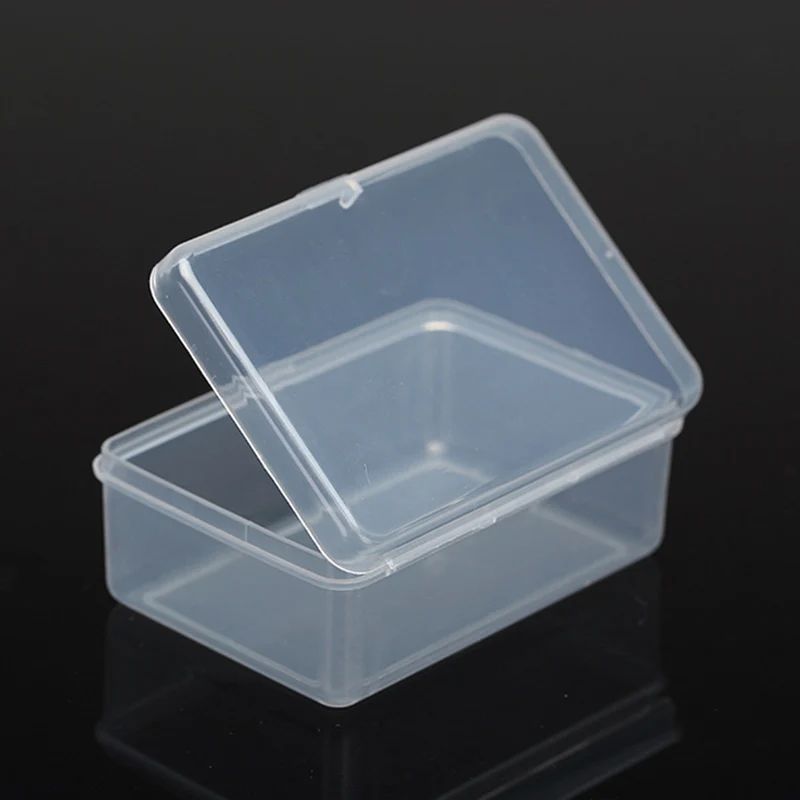

7.6*5.2cm High Quality PP Plastic Transparent Storage Box Name Card Small Item Box Makeup Organizer