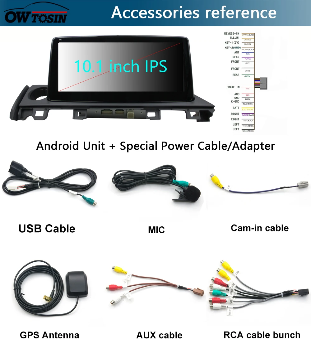 Best 10.25"IPS Android 9.0 8Core 4G+64G Car Multimedia Radio GPS for Mazda 6 Atenza Mazda6 2017 2018 2019 DSP CarPlay Parrot BT 4